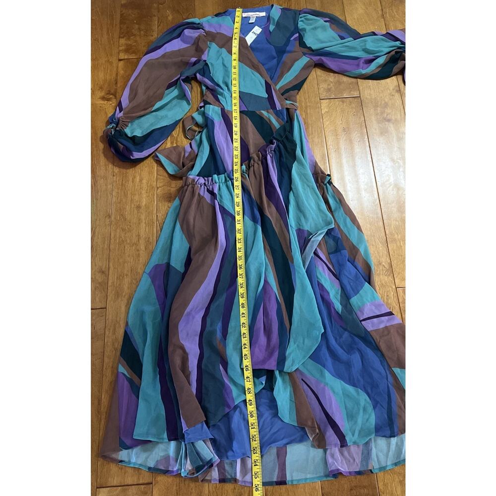 Anthropologie Hutch Abstract Wrap Maxi Dress XS Boho Wedding Guest Formal Event - Picture 11 of 15